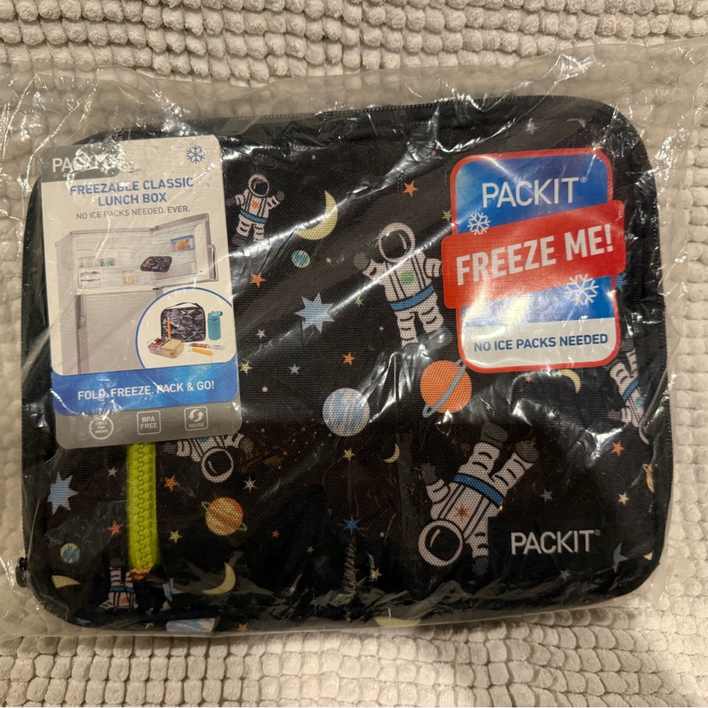 PackIt Freezable Lunch Bag with Astronaut Space Design